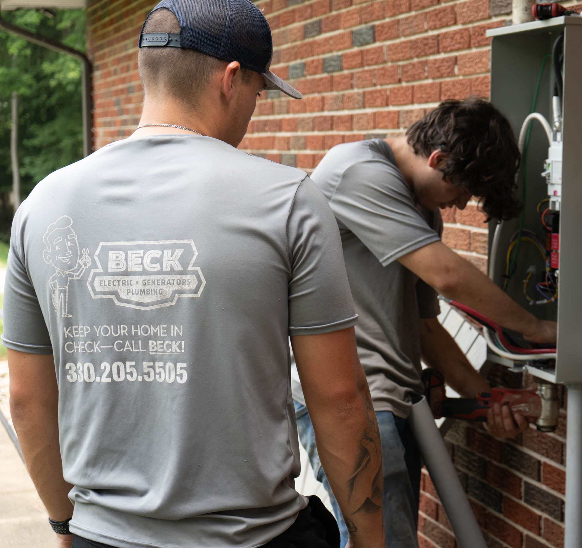 Installation of automatic transfer switch for Generac Standby Home Generator